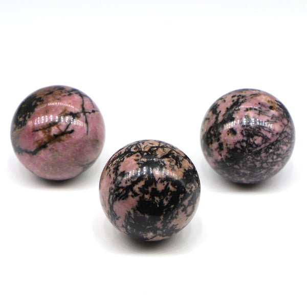 Pink Rhodonite Crystal Ball-ToShay.org