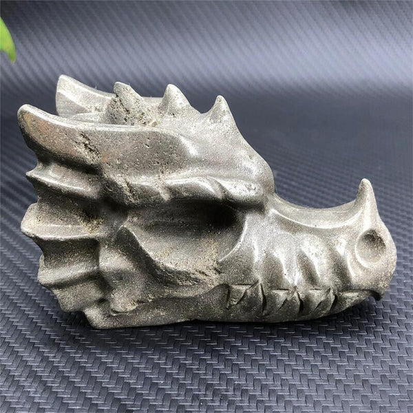 Silver Pyrite Dragon Head-ToShay.org