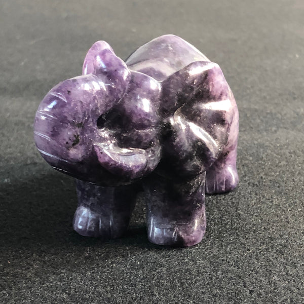 Purple Lepidolite Elephant-ToShay.org