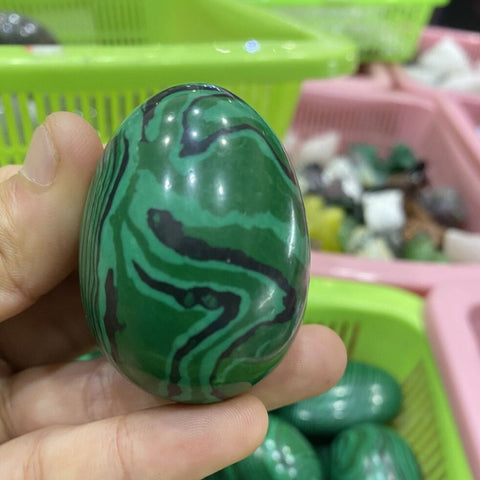 Green Malachite Turquoise Egg-ToShay.org