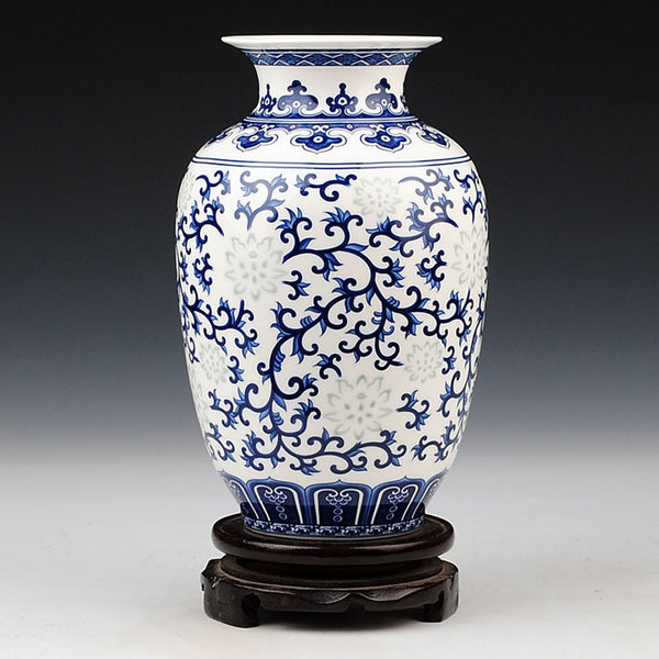Jingdezhen Blue and White Vase-ToShay.org