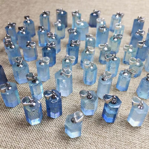 Blue Aquamarine Pendant-ToShay.org