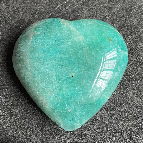 Blue Amazonite Crystal Hearts-ToShay.org