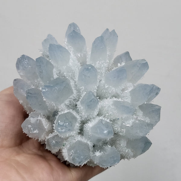 Blue Phantom Quartz Crystal Cluster-ToShay.org