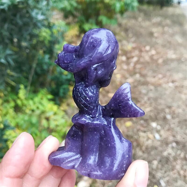 Purple Lepidolite Mermaid-ToShay.org