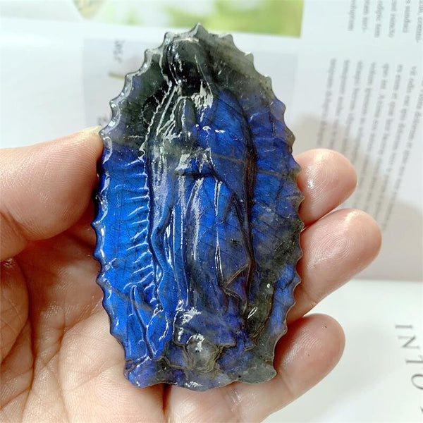 Blue Labradorite Madonna-ToShay.org