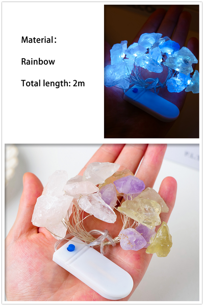 Mixed Quartz Crystal LED Lights-ToShay.org