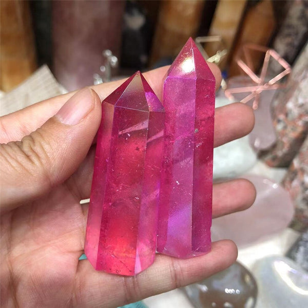 Pink Aura Crystal Point-ToShay.org