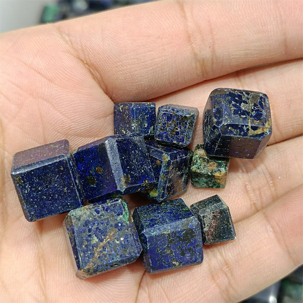 Blue Azurite Cube-ToShay.org