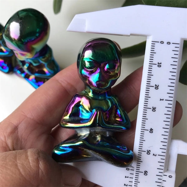 Rainbow Obsidian Yoga Statue-ToShay.org