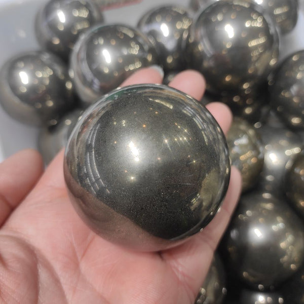 Copper Pyrite Stone Ball-ToShay.org