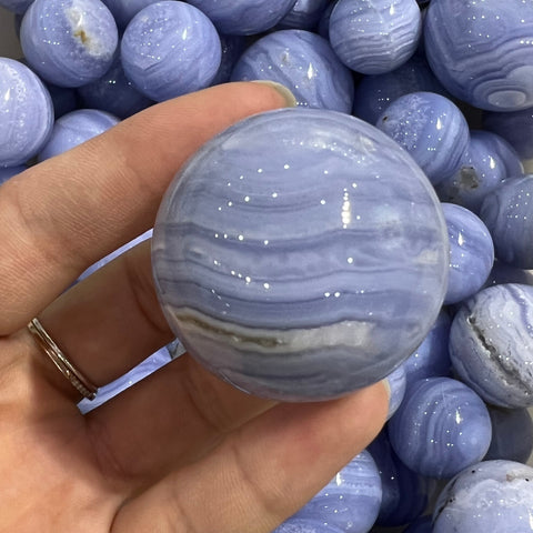 Blue Lace Agate Ball-ToShay.org