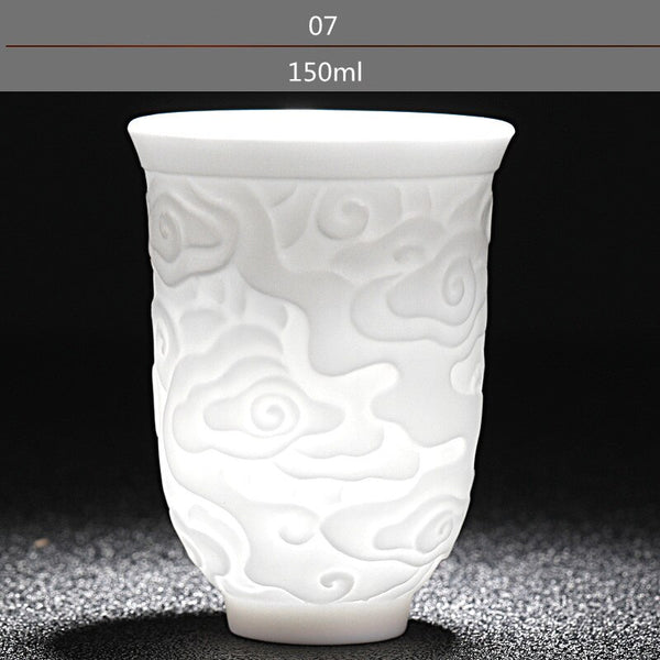 White Porcelain Tea Cup-ToShay.org