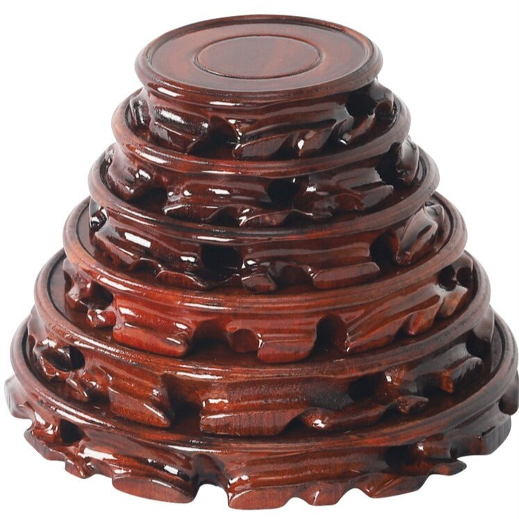 Wood Carved Vase Base-ToShay.org
