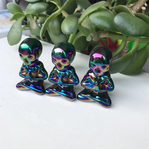 Rainbow Obsidian Yoga Statue-ToShay.org