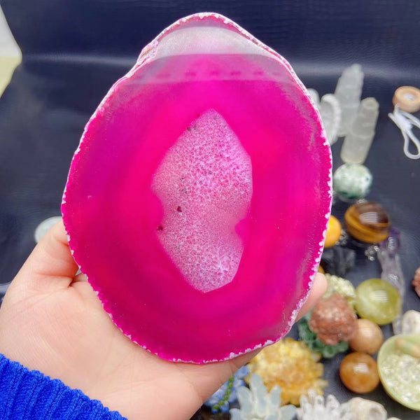 Pink Agate Slice-ToShay.org