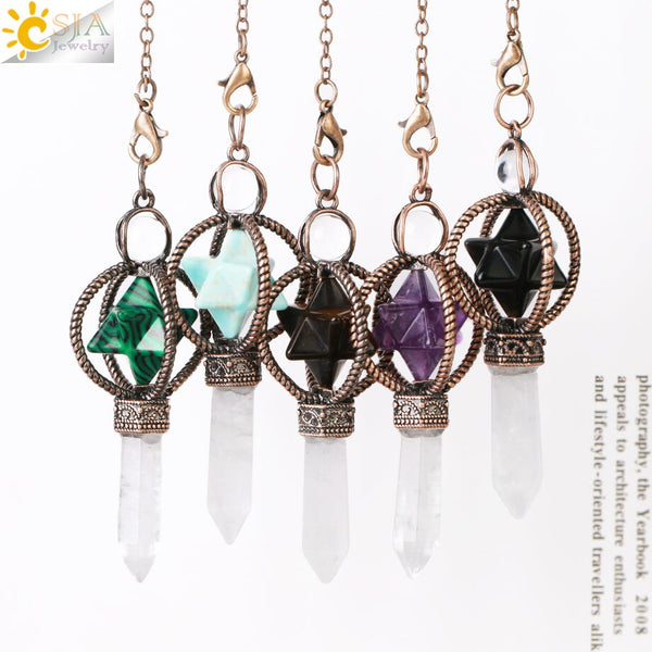 Crystal Merkaba Dowsing Pendulum-ToShay.org