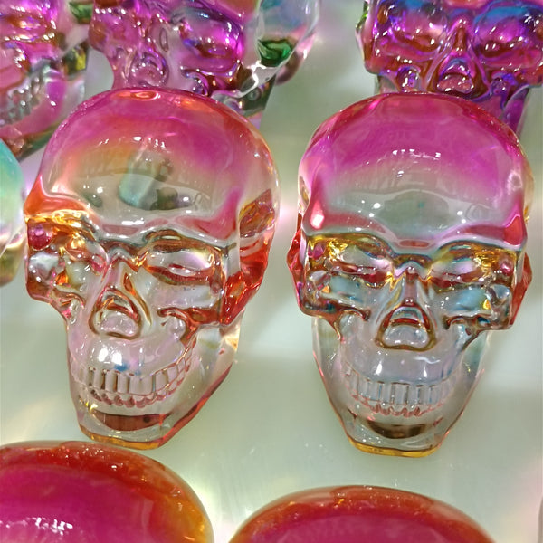 Mixed Aura Crystal Skull-ToShay.org