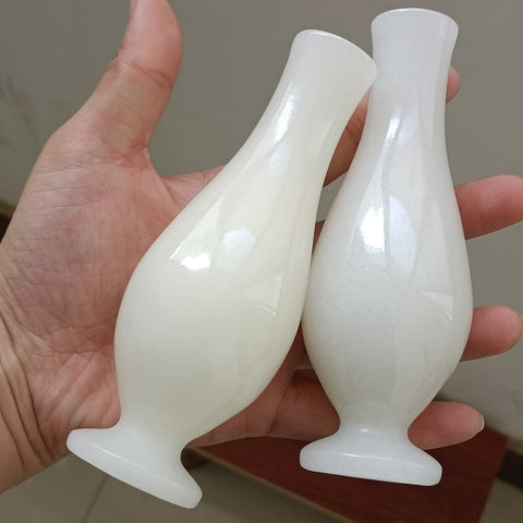 White Jade Vase-ToShay.org