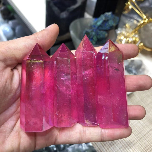 Pink Aura Crystal Point-ToShay.org
