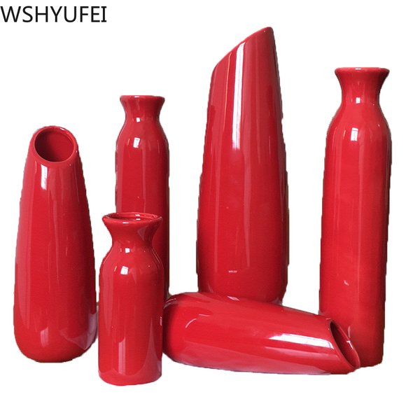 Red Ceramic Vase-ToShay.org