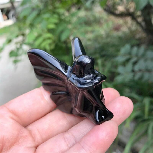 Black Obsidian Butterfly Fairy-ToShay.org