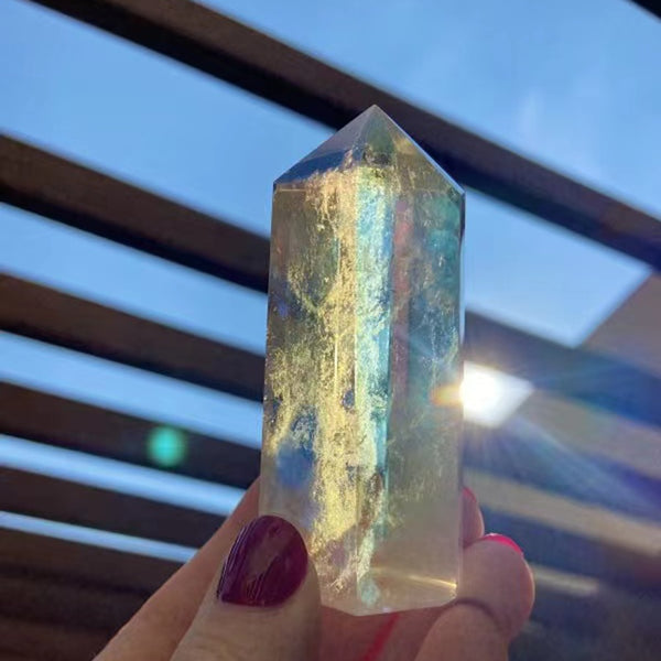 Clear Rainbow Quartz Crystal Wands-ToShay.org