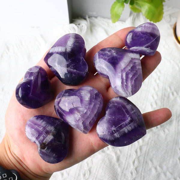 Purple Dream Amethyst Crystal Heart-ToShay.org