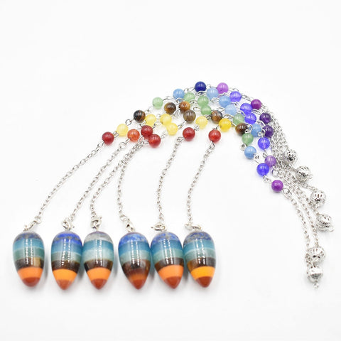 Chakra Rainbow Dowsing Pendulum-ToShay.org