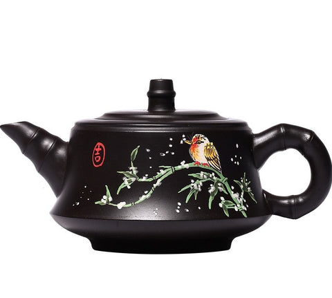 Yixing Clay Painted Tea Pot-ToShay.org