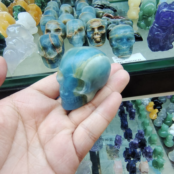 Blue Onyx Skulls-ToShay.org