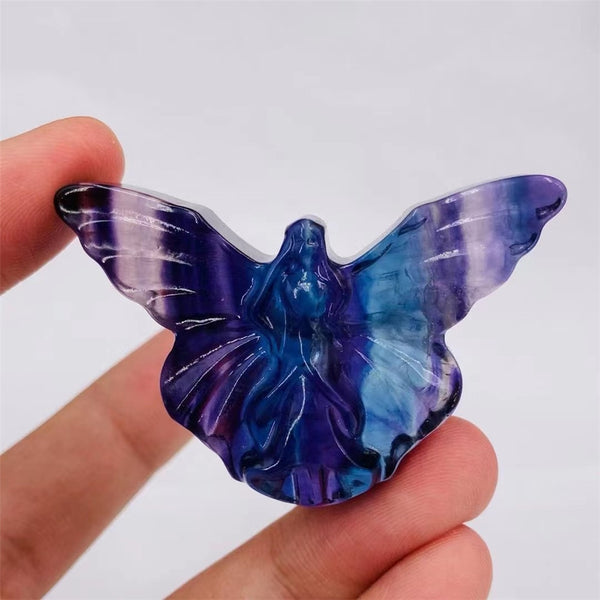 Rainbow Fluorite Butterfly Fairy-ToShay.org