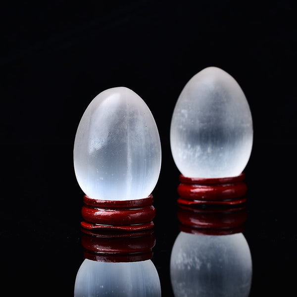 White Selenite Egg-ToShay.org