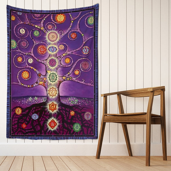 Chakra Tree Tapestry-ToShay.org