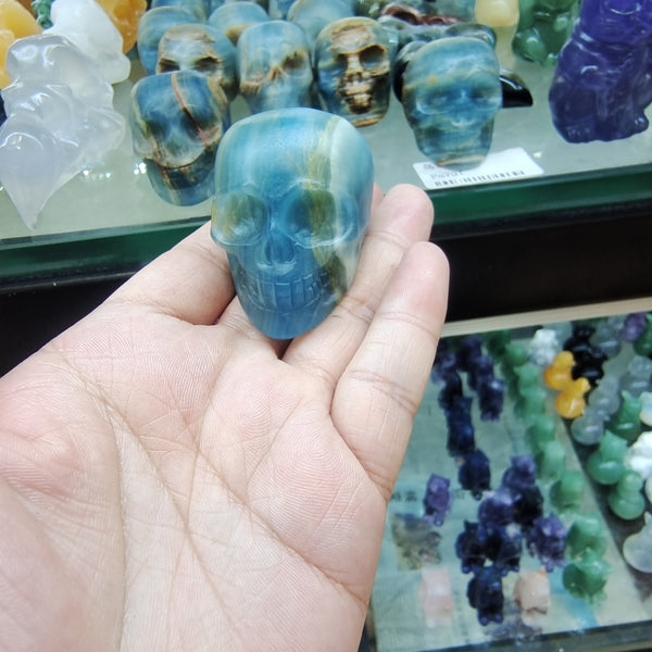 Blue Onyx Skulls-ToShay.org