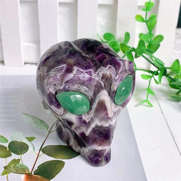 Mixed Crystal Alien Skull-ToShay.org