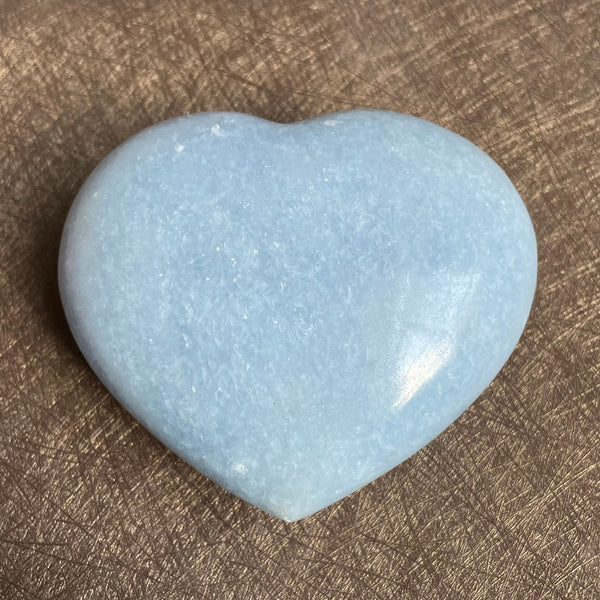 Blue Celestite Crystal Hearts-ToShay.org