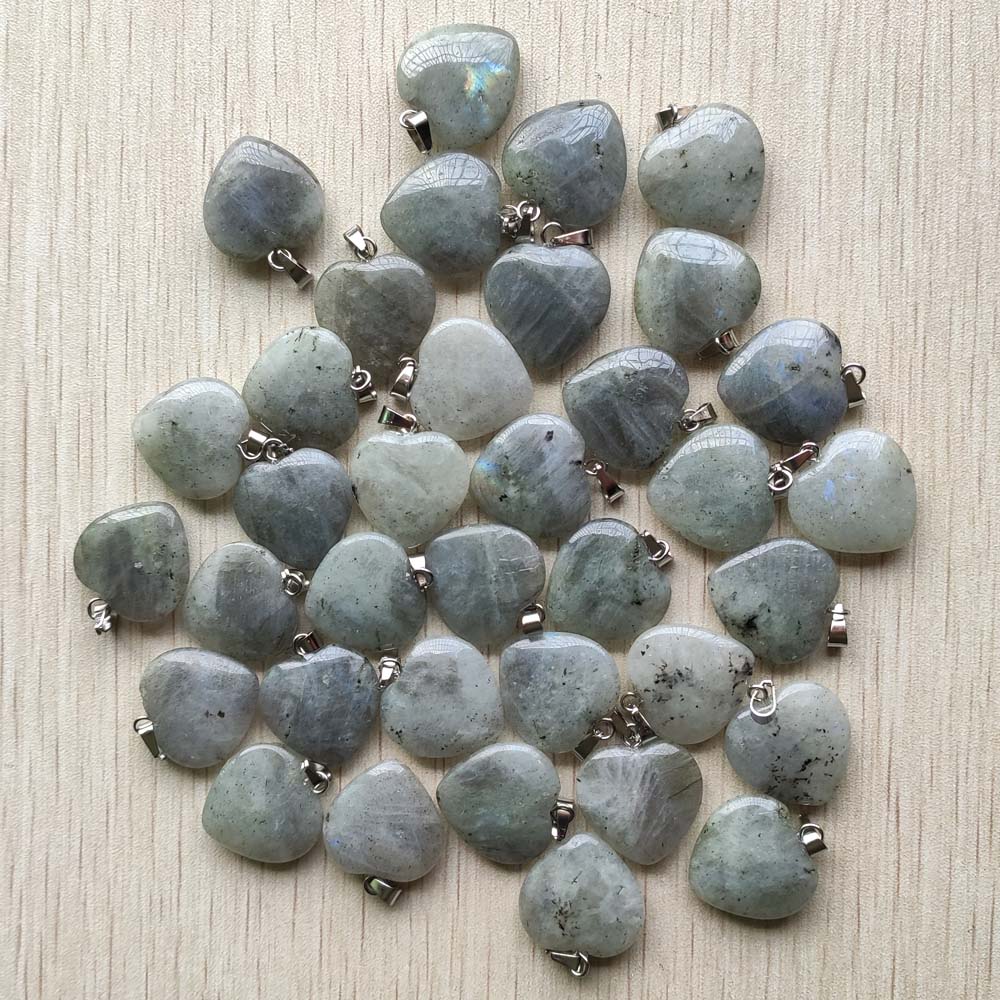 Mixed Crystal Heart Pendants-ToShay.org