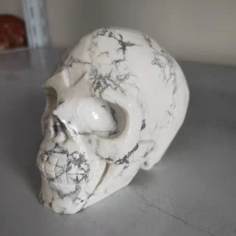 White Turquoise Skull-ToShay.org