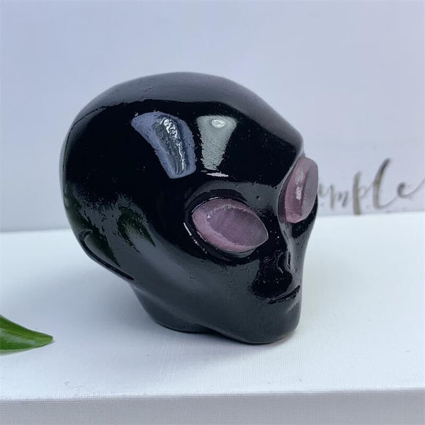 Black Obsidian Alien Skull-ToShay.org