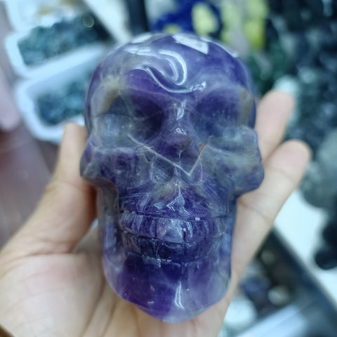 Purple Dream Amethyst Skull-ToShay.org