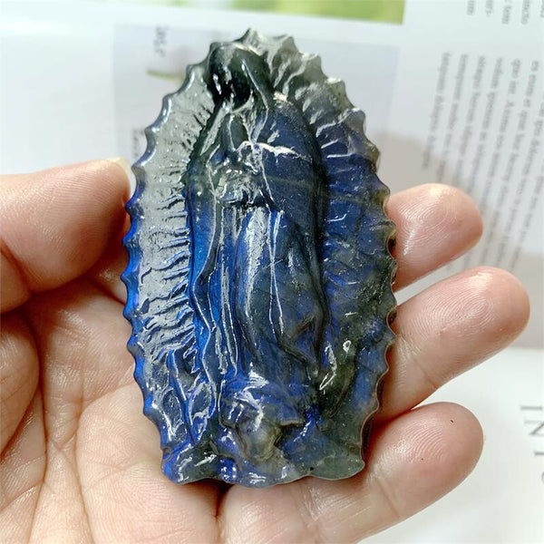 Blue Labradorite Madonna-ToShay.org