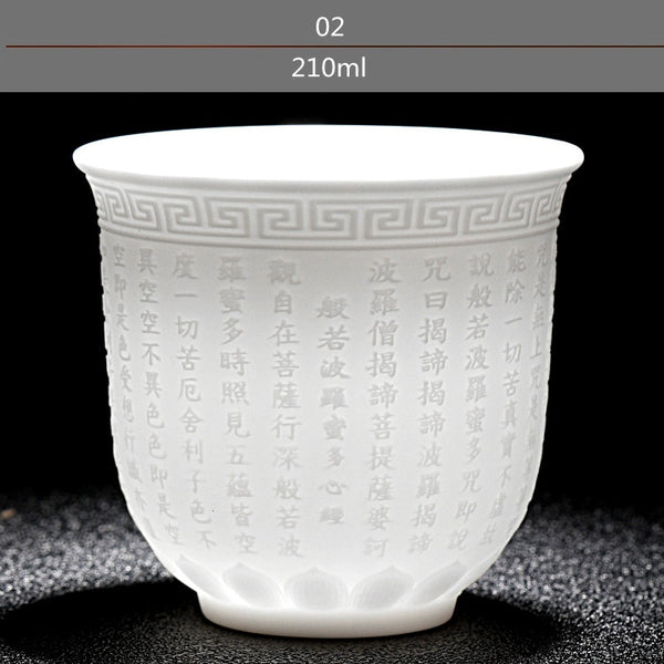 White Porcelain Tea Cup-ToShay.org