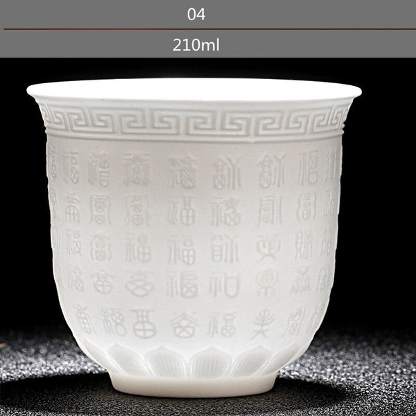 White Porcelain Tea Cup-ToShay.org