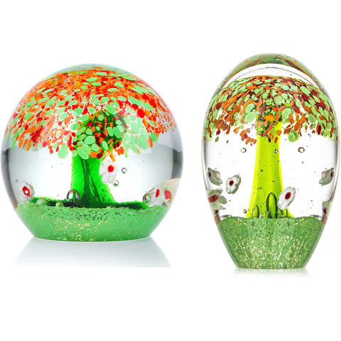 Glass Tree Paperweight-ToShay.org