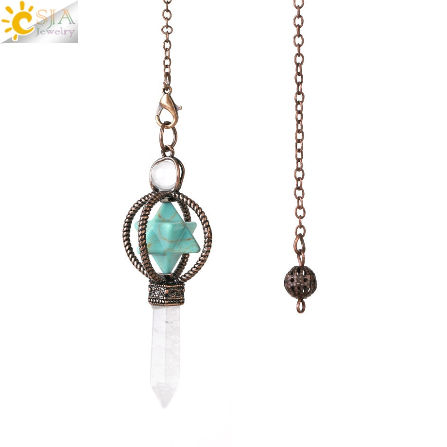 Crystal Merkaba Dowsing Pendulum-ToShay.org