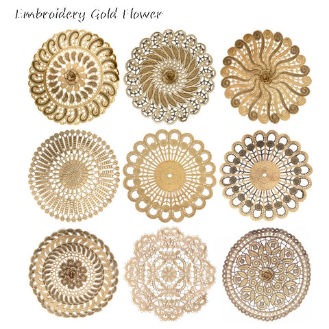 Gold Embroidery Place Mats-ToShay.org