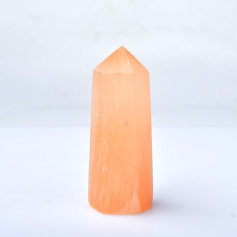 Orange Selenite Crystal Point-ToShay.org