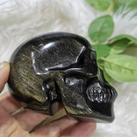 Gold Obsidian Skull-ToShay.org