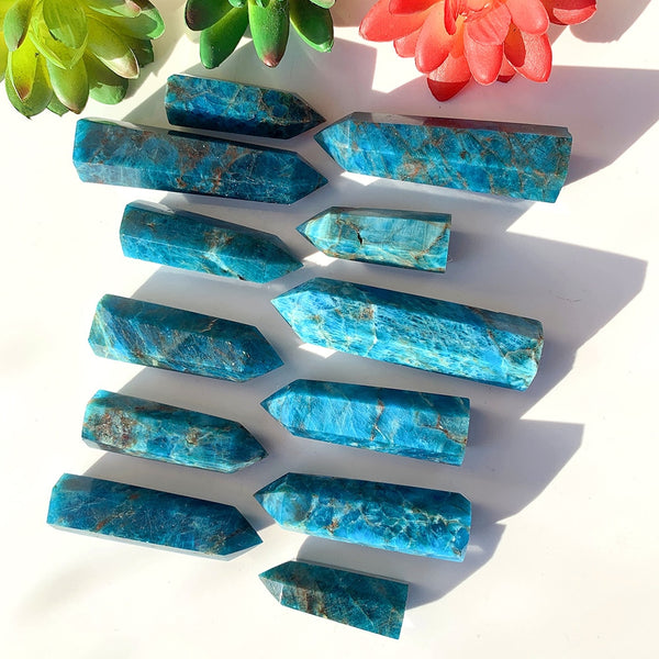 Blue Apatite Stone Wands-ToShay.org